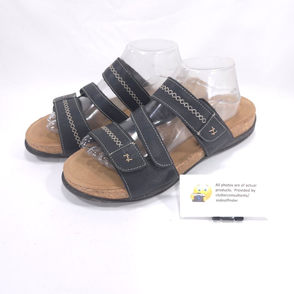 Clarks Collection Casual Slide Sandal Womens Size 12 28220 Black